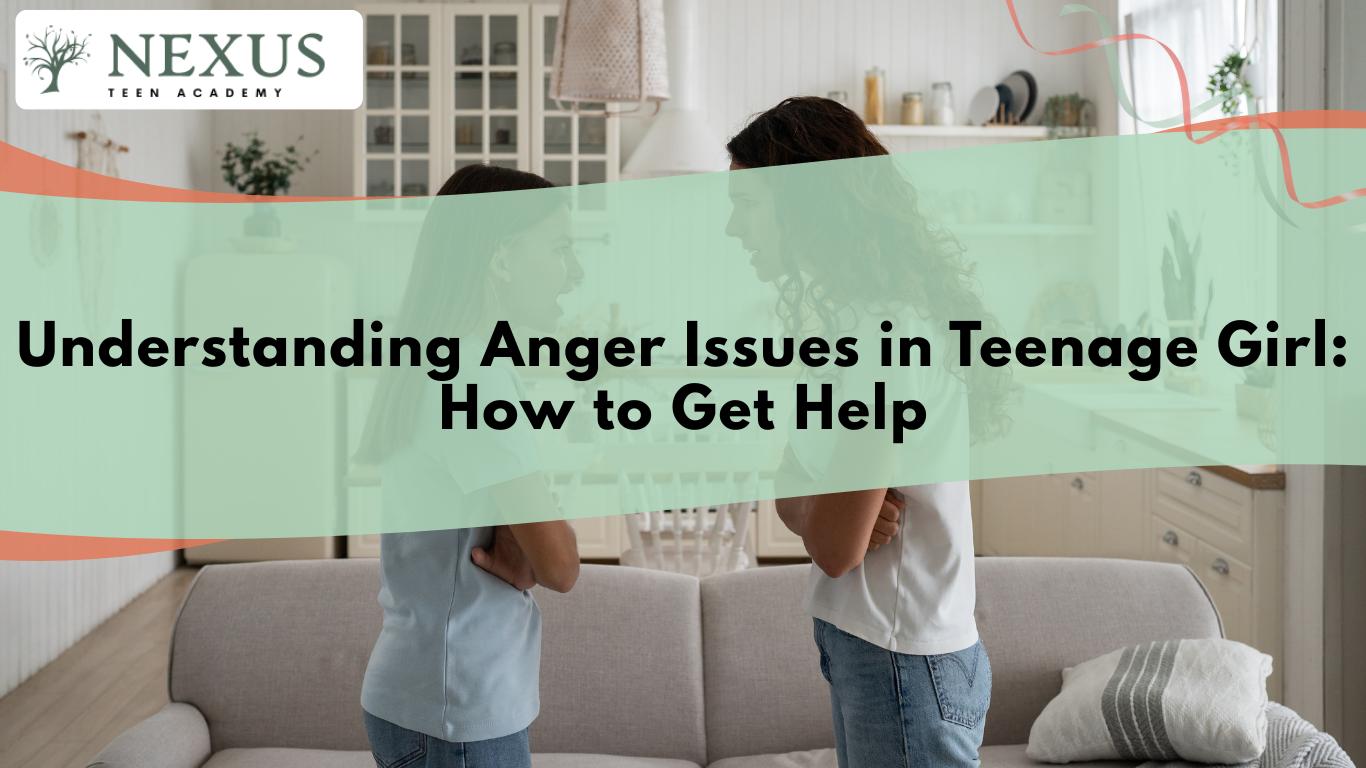 Teen girl and mother arguing at home, illustrating conflict linked to adolescent anger issues and need for support.