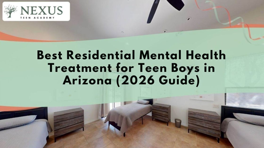 Image of a calm residential bedroom at Nexus Teen Academy used to represent supportive mental health treatment for teen boys.