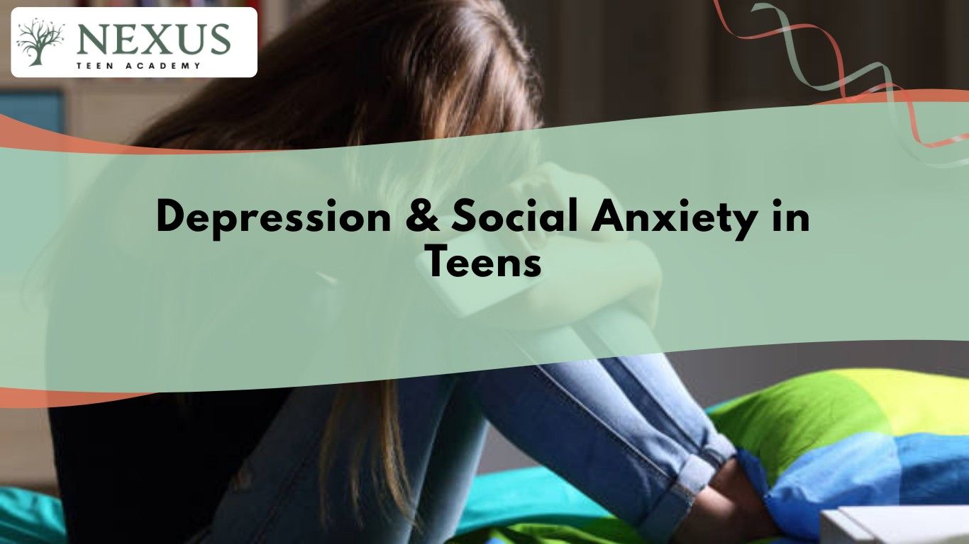 Teen sitting alone on bed, showing how social anxiety, isolation, and depression in teens can quietly build.
